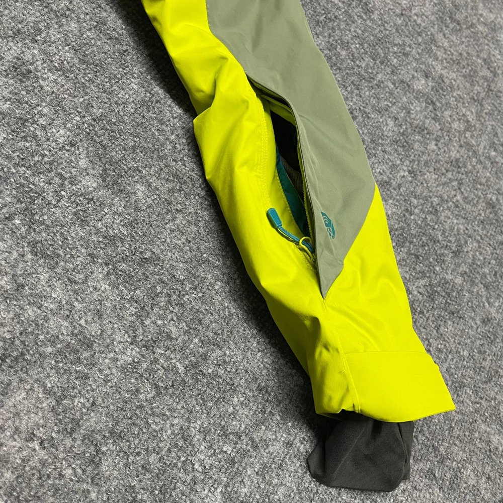 Mountain Hardwear Jacket Womens Medium Neon Yellow Polara Insulated RECCO Ski - Picture 9 of 16